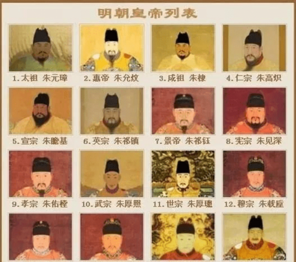 古代明朝年号顺序排行