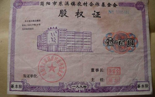 农村集体经济组织股权证什么意思