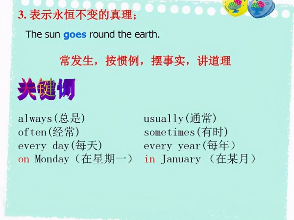 一般现在时的句子有哪些