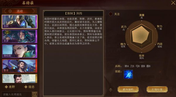 王者荣耀里面荆轲为什么是个女的