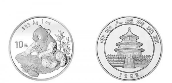 熊猫纪念银币10元现在市场价
