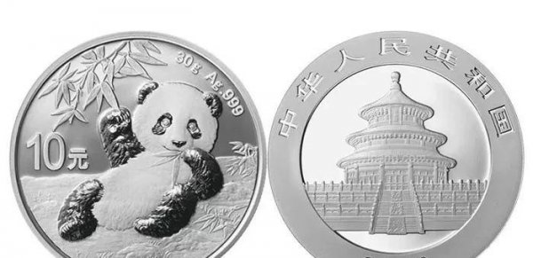 熊猫纪念银币10元现在市场价