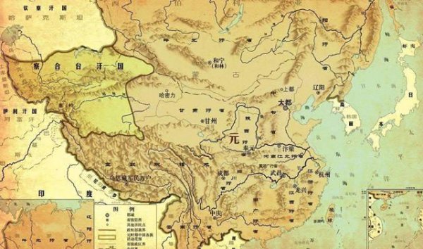 元朝地图多少平方公里
