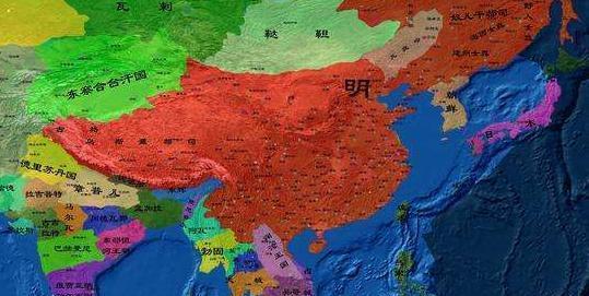 朱元璋分封的25个藩王地图