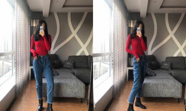 蓝色牛仔裤配什么颜色上衣