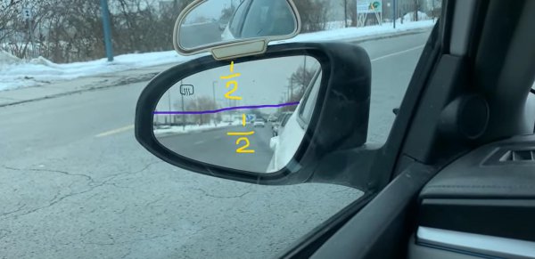 轿车后视镜调到什么角度最合适