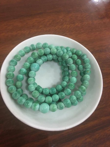 绿松石一会不带就泛白