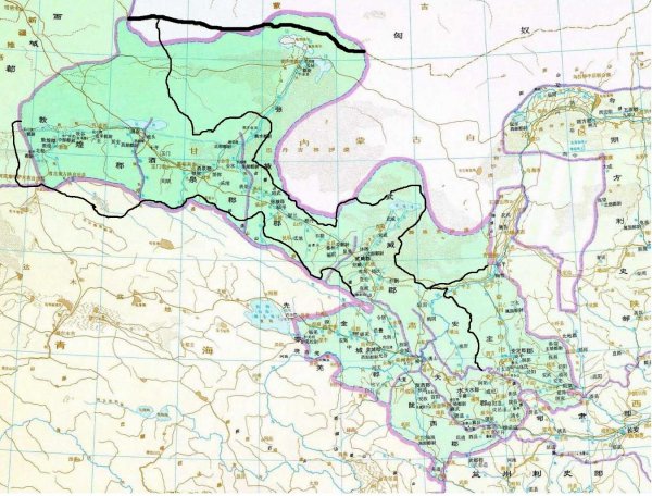 河西走廊地理位置