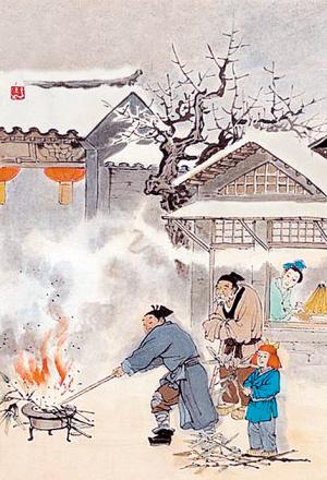 元日描写了哪些节日风俗