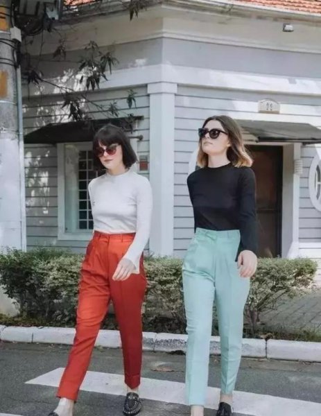 直筒裤和阔腿裤的区别图解