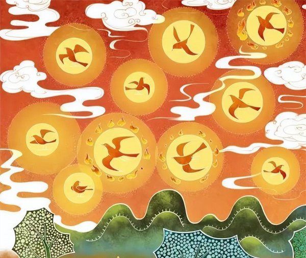 后羿射日是民间故事还是神话故事