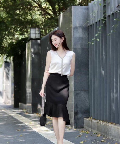 鱼尾裙配什么鞋好看