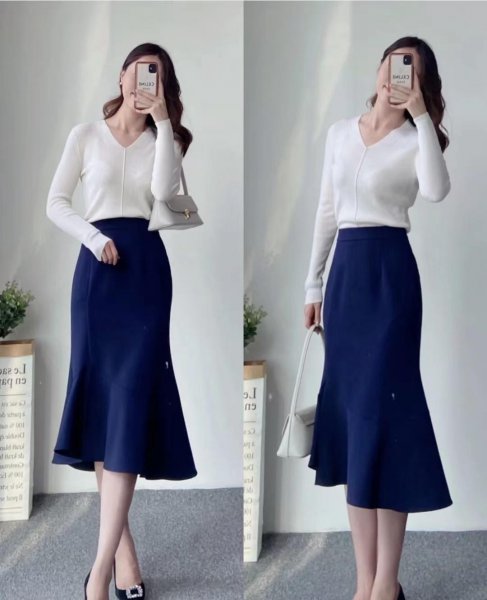 鱼尾裙配什么鞋好看