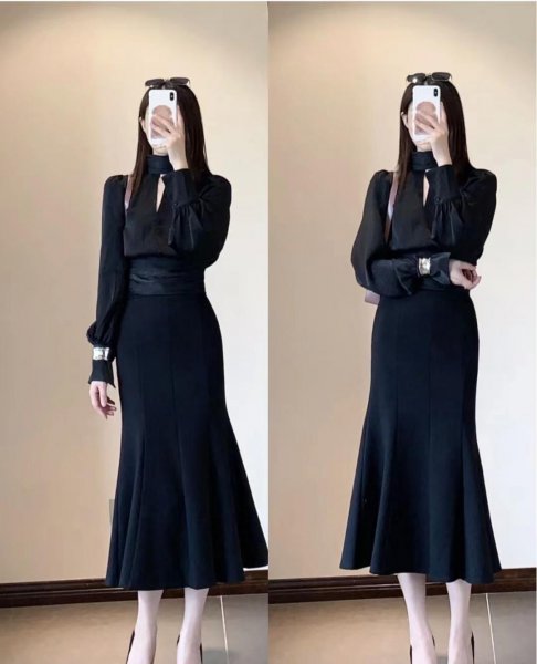 鱼尾裙配什么鞋好看