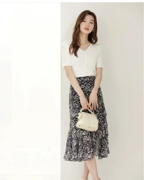 鱼尾裙配什么鞋好看