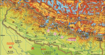 尼泊尔地理位置地图 世界地图中尼泊尔在哪个位置