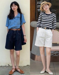 白色短裤怎么搭配上衣 女生夏天白色短裤如何搭配衣服