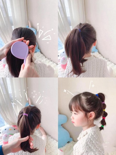 幼儿园扎头发简单好看教程