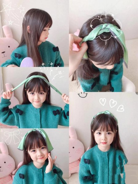 幼儿园扎头发简单好看教程