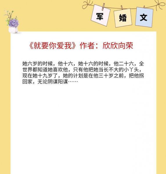 高质量军婚小说推荐