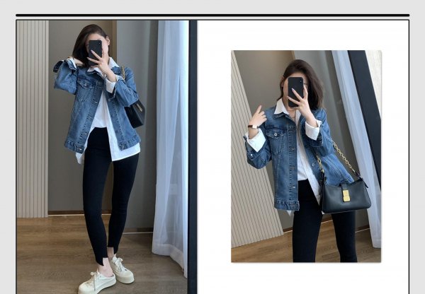 牛仔外套最佳搭配图片