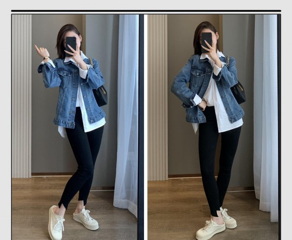 牛仔外套最佳搭配图片