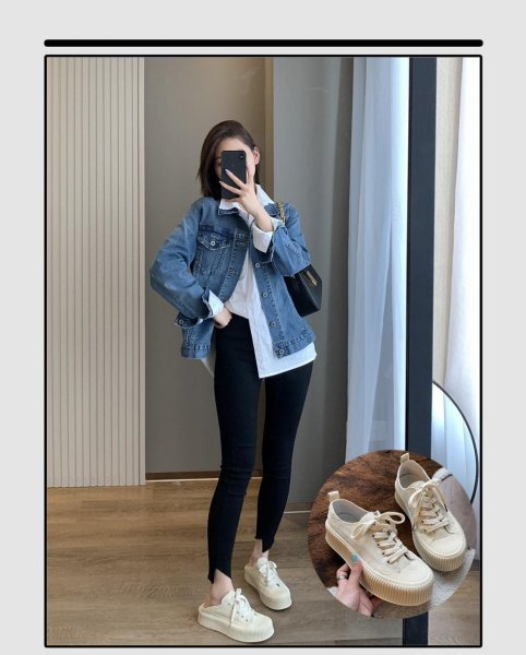 牛仔外套最佳搭配图片