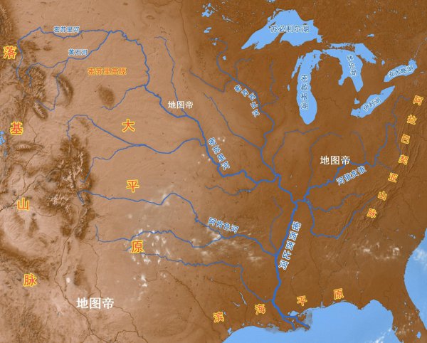 密西西比河流向