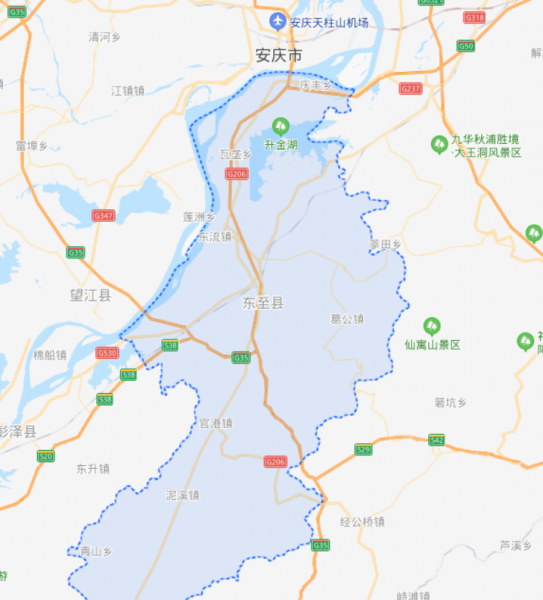 安徽东至县属于哪个市管辖