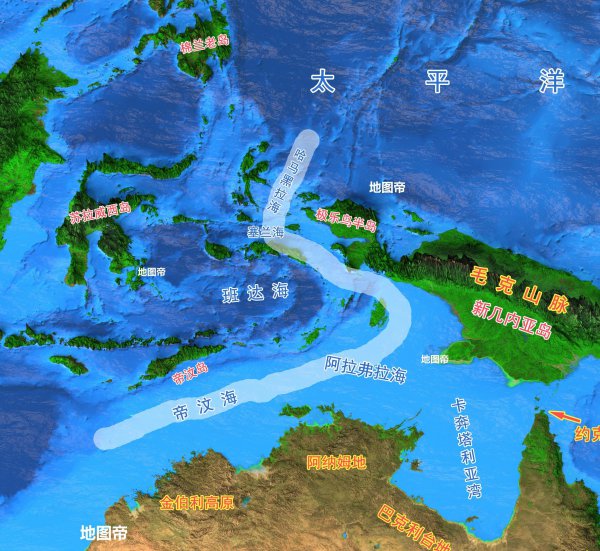 各大洲的分界线图示