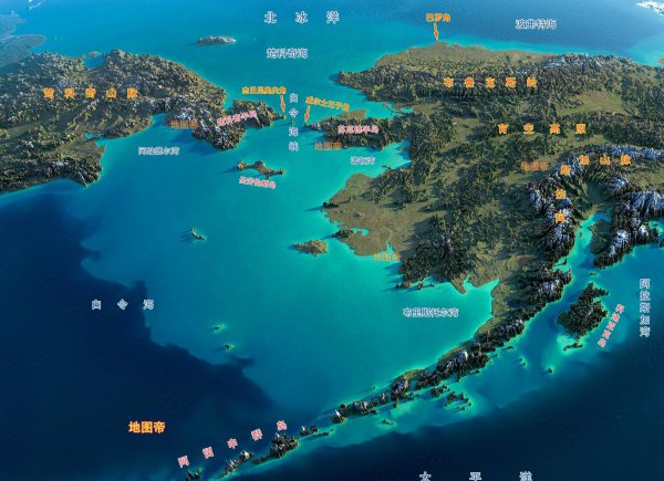 各大洲的分界线图示