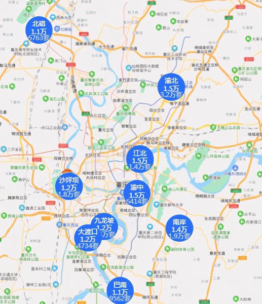 重庆主城九区是哪九区