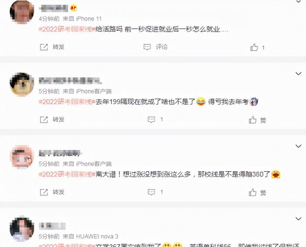 2022年考研国家线是多少分数