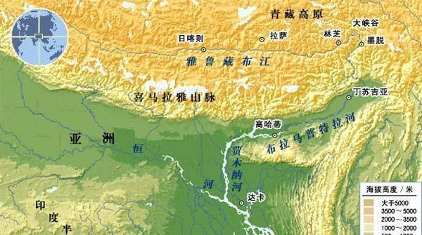 雅鲁藏布江流入印度叫什么河