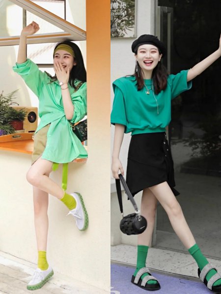 浅绿色衣服显黑还是显白