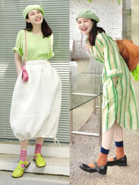 浅绿色衣服显黑还是显白