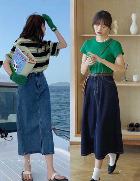 牛仔裙搭配什么上衣好看