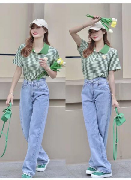 浅蓝色裤子配什么颜色的上衣