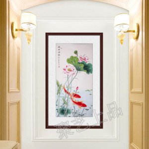 进门正对墙挂什么画好 一进门看见什么画风水最好