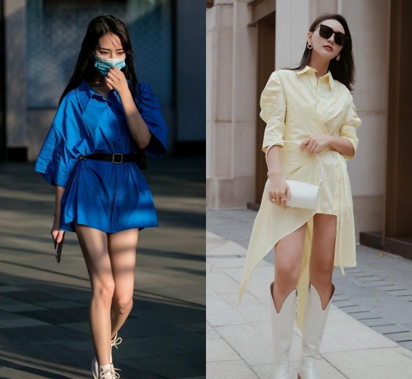 衬衫裙搭配什么穿好看