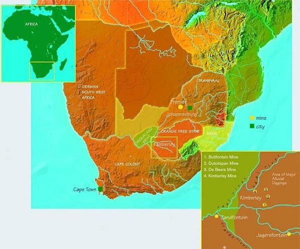 全球的钻石产地有哪些地方