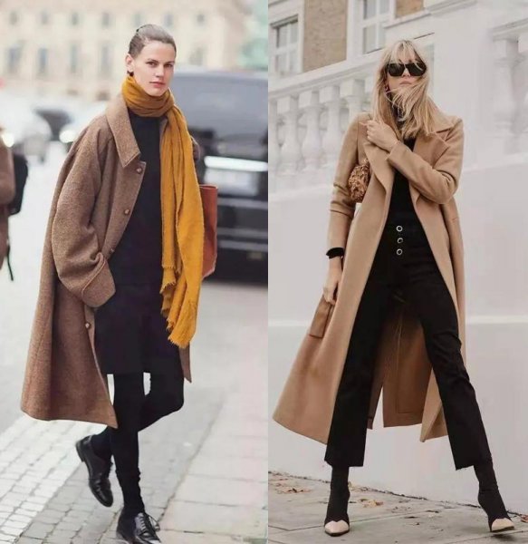 驼色大衣配什么内搭颜色好看