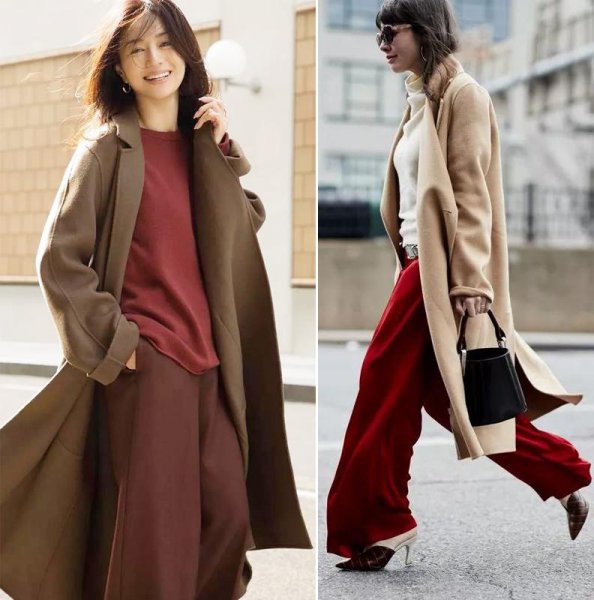驼色大衣配什么内搭颜色好看