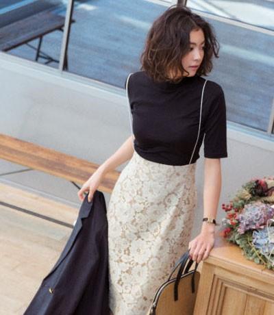 蕾丝半身裙搭配什么上衣好看