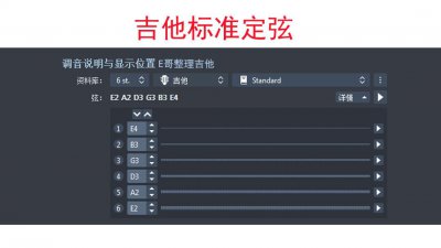 吉他几根弦组成 吉他常用六根弦有几种定音标准
