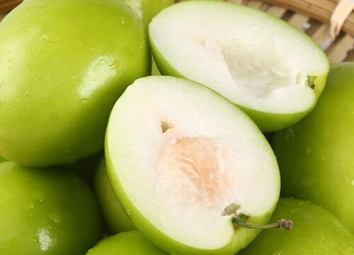 绿色的水果像大枣像苹果一样