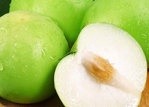 绿色的水果像大枣像苹果一样