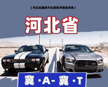 河北车牌号字母排序 河北省各个城市车牌简称