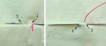 衣服补洞针法及图解介绍