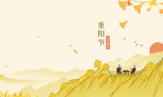 重阳节的习俗有什么 重阳节的习俗有哪些